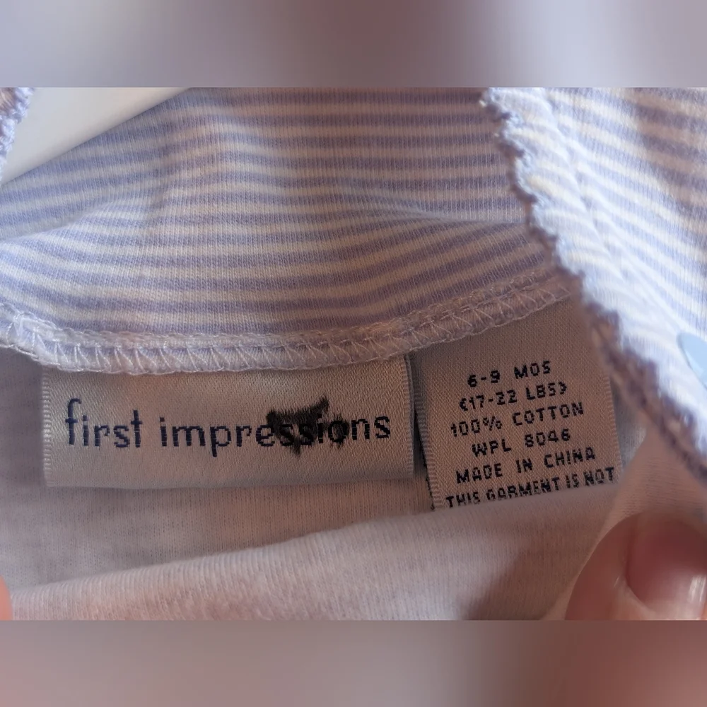 First Impressions Shell Accent Bubble/ 6-9 Months Girl